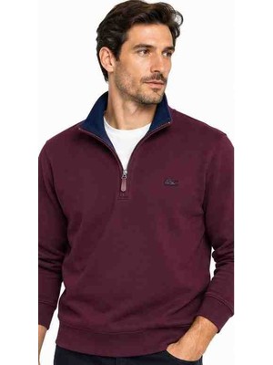 Lacoste Fermuar Yaka Regular Fit Mürdüm