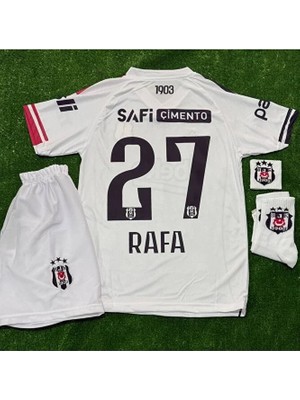 Legent Lady Beş'ikt'aş' 2026 'rafa 'sılva' 27 Çocuk Deplasman Beyaz Forması 4lü Set Şort/çorap/bileklik