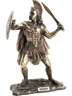 Brf Store Veltrolab Veronese Design 8 1/8 "uzun Theseus Atina Yunan Kahramanı Soğuk Döküm Bronz Reçine Heykel
