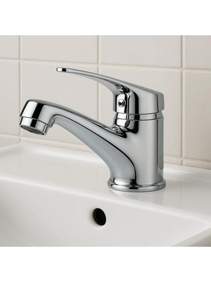 Brf Store Veltrolab Sabit Banyo Lavabo Bataryası, Gümüş, Ayarlanabilir Çıkış Ucu