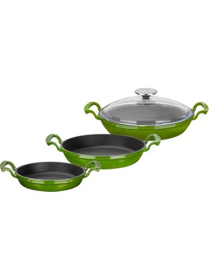 Brf Store Veltrolab Lava Döküm Sahan Seti 16-20-24 cm - Profesyonel Lezzet Koleksiyonu