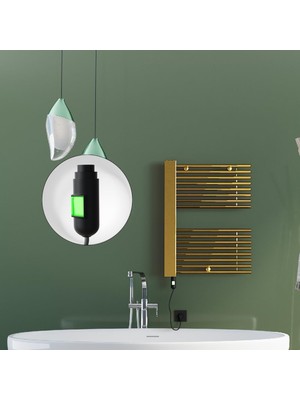 Ayrex Male Elektrikli Havlupan 600X800 Altın (Onoff Düğmeli) 300W