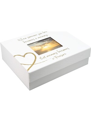 Ayrex Pavilion Gift Company Hatıra Kutusu, Beyaz, 28 cm x 22 cm