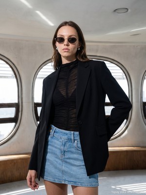 Dilvin 60823 Blazer Ceket-Siyah