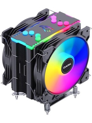 TeknoKapsül Dark Freezer X129 2xaddresseble Rgb LED Fanlı Kule Tipi Soğutucu (DKCCX129)