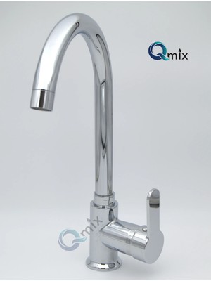 Qmix ELİT SERİSİ LÜX MUTFAK EVİYE BATARYASI PİRİNÇ GÖVDE ÇİFT SU GİRİŞLİ
