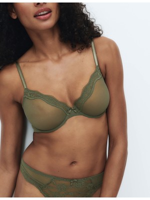 Marks & Spencer Dantel Detaylı Demi Cup Sütyen