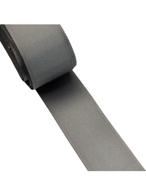 OEM Bidoluhobi Grogren Kurdele 4 cm x 10 mt Koyu Gri
