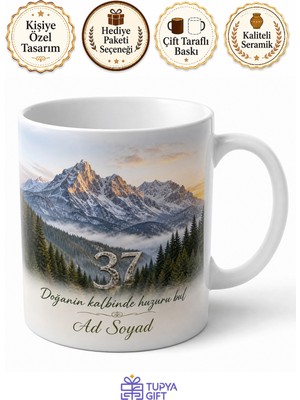 Tupya Gift Kastamonu Plakalı Ilgaz Dağları Manzaralı Doğa Sever Kupa Bardak Hediye