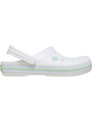 Crocs 11016-1YL Crocband Erkek Sandalet Beyaz Tekstil Malzeme ile Rahat Günlük Kullanım İçin Tasarlandı