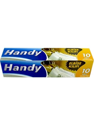 Özkaya Store Handy Vakumsuz Şeffaf Giyisi Elbise Ceket Mont Askı Kılıfı Poşeti Torbası - 10 Adetlik 1 Kutu