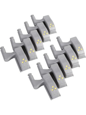 Özkaya Store Menteşe LED Sensörlü Işık, Menteşeli Işık, Gece Lambası, Sensörlü Lamba, Evrensel Dolap Menteşeleri, Dolaplar, Yatak Odası, Mutfak Dolabı, Oturma Odası, Elbise Dolabı, Ev, Mutfak Için, 10 Adet
