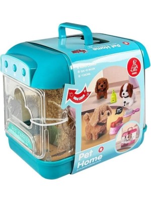 Özkaya Store Nessiworld JND-6806 Hareketli Köpek ve Işıklı Sesli Şeffaf Kafes Seti -Vardem Oyuncak