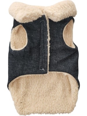 OEM Atelyu Köpek ve Kedi Kıyafeti Kot Ceket (Large)