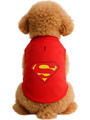 OEM Kedi ve Köpek Kıyafeti &amp; Elbisesi Kırmızı Superman Atlet S