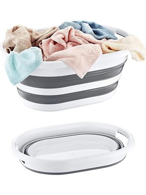 Ayrex Orret Home Katlanabilir Plastik Çamaşır Selesi Sepeti, Çok Amaçlı Katlanabilir Oyuncak S
