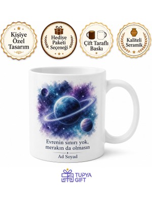 Tupya Gift Ekzogezegen Kaşifi Güneş Sistemi Dışındaki Dünyalar Isim Yazılı Kupa Bardak Hediye