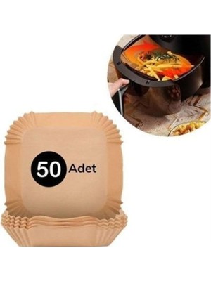 OEM Air Fryer Tek Kullanımlık Kare Kağıt Tabak 50 Adet