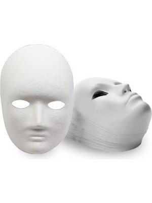 OEM 5 Adet, Karton Maske, Boyanabilir, Eğitici Maske Boyama, Etkinlik ve Hobi Maskesi