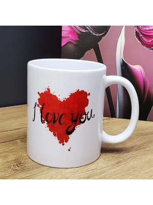 Ttt I Love You Tasarımlı Kupa Bardak