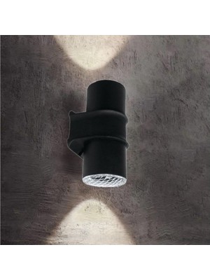 OEM Çiftli Çağlayan Aplik IP54 Dış Mekan Zita Beyaz, Günışığı, Yeşil, Turuncu Işık Bahçe Aydınlatma Duvar Apliği + 2 Adet GU10 LED Ampul (Beyaz)