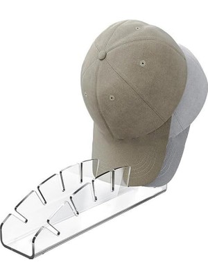 Özkaya Store Şapka Organizer (Oval 7 Kapasiteli) (Şeffaf)
