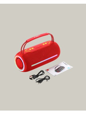 TeknoKapsül Rgb LED Işıklı 20W Taşınabilir Bluetooth Hoparlör Ipx6 Suya Dayanıklı