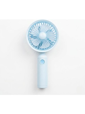 OEM Mini-Fan Taşınabilir El Fanı, Masaüstü Standlı, USB Şarjlı, 16 Cm, 3 Kademeli Hız Ayarlı Masaüstü &amp; El Tipi Kompakt Boyut, Mavi