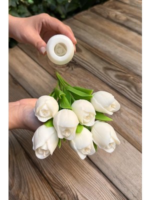 OEM Lale 3D Silikon Mum Kalıbı