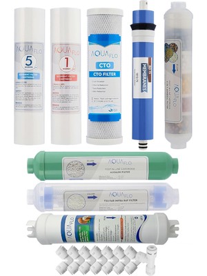 Özkaya Store 12 Aşama Açık Kasa Su Arıtma Cihazı Filtresi (Ak-12-Set-S)
