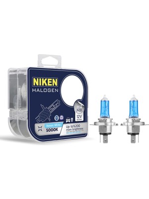 Özkaya Store 12V H4 60/55W Beyaz Işık Ampulü, 5000K, 2 Adet