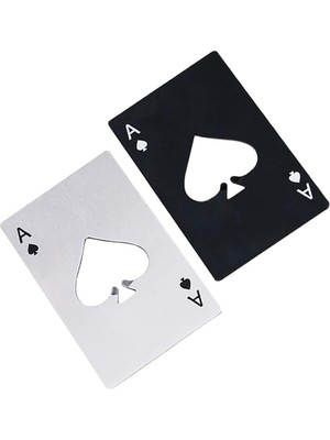 Özkaya Store 2 Adet Poker Kart Paslanmaz Çelik Şişe Açacağı