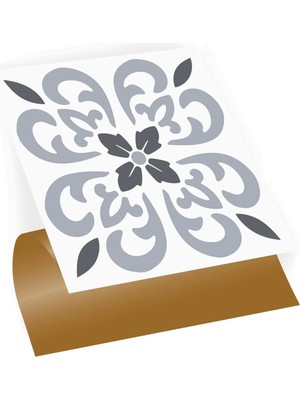 OEM Kendinden Yapışkanlı Geometrik 07 Desenli Pvc Karo, Yapışkanlı Fayans Kaplama, Fayans Çıkartması, Zemin Duvar Karosu 30X30 cm (11 Adet / 1 M²)