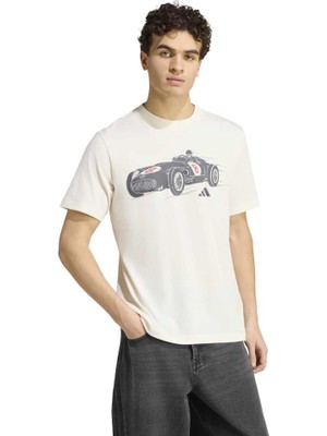 Adidas "mercedes - Amg Petronas Formula 1 Team Sılver Arrows 1955 Graphıc Tee" Beyaz Erkek Tişört KS2256