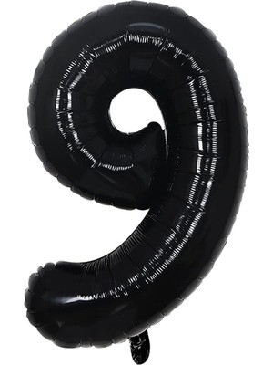 Özkaya Store Folyo Balon Siyah 9 Rakamı 34 Inç 80 cm