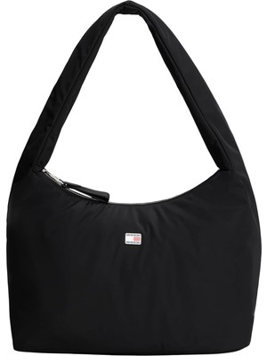 Brf Store Irmakxx Tommy Jeans Tjw Urban Nylon Hobo Kadın Çanta, Siyah, Tek Beden