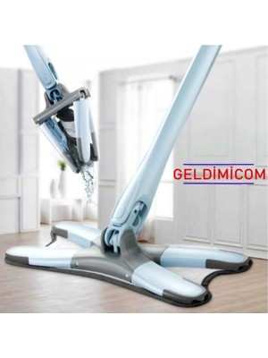 OEM x Mop Kendinde Sıkmalı 1 Adet Yedek Bezli Xmop Pratik Paspas Yer Duvar Sil