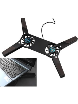 Brf Store Irmakxx Ultra Küçük Katlanabilir Laptop Soğutucu Dizüstü Bilgisayar Soğutucu, Şık Tasarım, 2 Fan, Us
