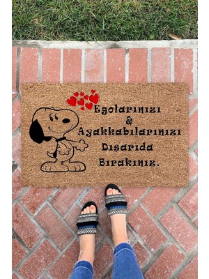 OEM Snoopy Egolar Kapı Önü Paspası Dekoratif Kapı Paspası Dış Mekan Paspas Ev Içi Paspası 45X70CM