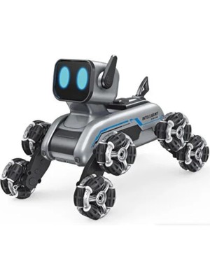 Özkaya Store Oyuncak Uzaktan Kumandalı Bilekten Kontrol 8 Teker Buharlı Şarjlı 2.4g Rc Köpek Robot Araba Çocuk Oyuncak