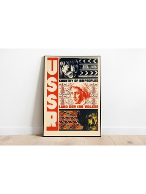 Özkaya Store Sovyet Rusya Vintage Sanatsal Poster 50X70CM.