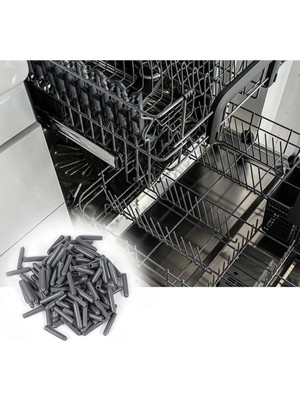 OEM 100 Adet Gri | Bulaşık Makinesi Sepetleri Çubukları Için Birinci Sınıf Pas ve Çizilmeleri Önleyen Plastik Kapak Uçları | Tamir Seti | Kapakfix