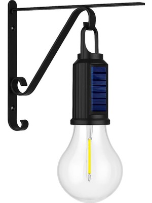 OEM Kyrotech Güneş Enerjili LED Dış Mekan Lamba, Su Geçirmez, Ferforje Askılı, USB Type-C Şarjlı, 3 Işık Modlu, Kapı Önü, Bahçe, Balkon, Veranda, Garaj ve Işyeri Giriş Aydınlatması, Dekoratif Solar Lamba