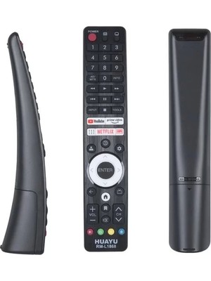 Belirtilmemiş Huayu RM-L1868 Üniversal Sharp Netflix - Youtube - Prime Video Tuşlu Lcd-Led Tv Kumanda