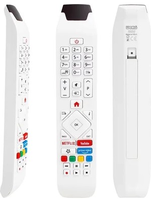 Belirtilmemiş Vestel RCA343140P Youtube-Netflix-Prime Video Tuşlu Lcd-Led Tv Kumanda Beyaz