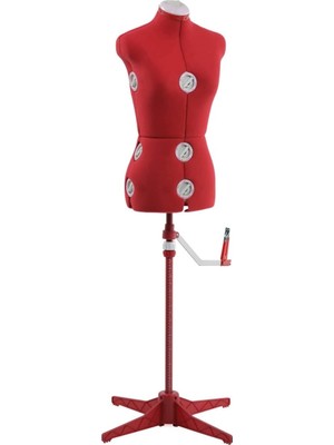 OEM Terzi Mankeni Plastik/kumaş Köpük Beyaz/kırmızı 42,5 x 22,5 x 35 cm