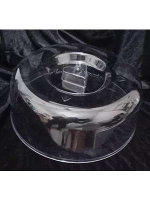 26CM Pasta Kek Tabağı Için Kullanılan Sağlıklı Plastik Dayanıklı Kırılmayan Fanus Kapak