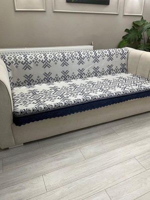 Koltuk Örtüsü Süngerli Kaymaz Mavi 170 x 210