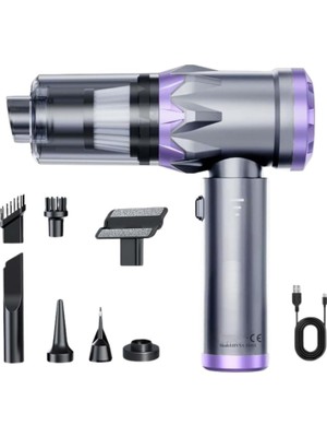 OEM ® Kablosuz Güçlü Araç Süpürgesi ve Hava Üfleyici | 20000PA Turbo Vakum Gücü | 3 Kademeli Fırçasız Motor | Şarjlı Mini El Süpürgesi | Hepa Filtreli Oto Süpürgesi | Ev Ofis Araba Temizlik Makinesi |