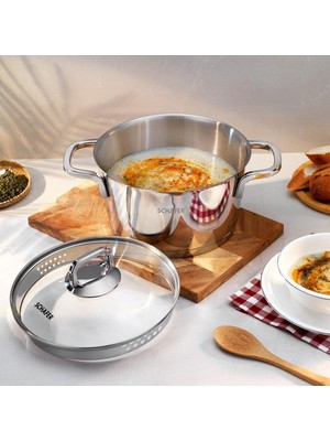 TeknoKapsül New Stahl Çelik Tencere 20 cm 2 Parça-Inox